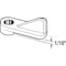 Prime-Line 1 in. Window Screen Clip, Molded Plastic, White, PK12 PL 7909 - alternate 2